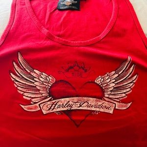 Harley Davidson red tank